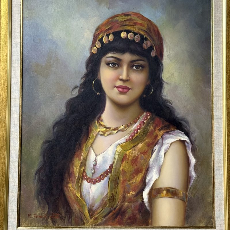 Çingene Kızı Tual Üzeri Yağlı Boya Tablo